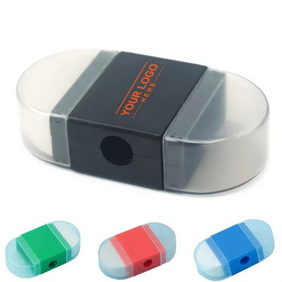 2-in-1 Pencil Sharpener & Eraser Combo