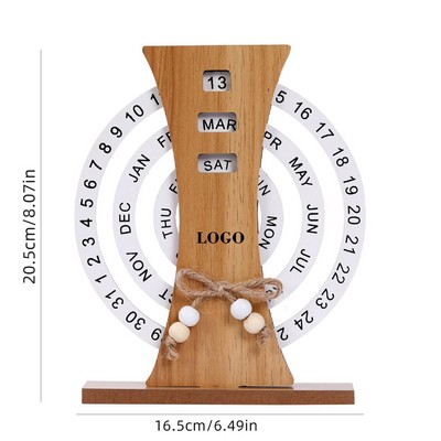 Wooden Creative Calendar Home Decoration Ornament