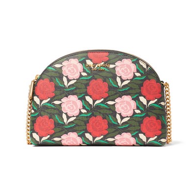 kate spade new york Morgan Garden Rose Double Zip Dome Crossbody - Black Multi