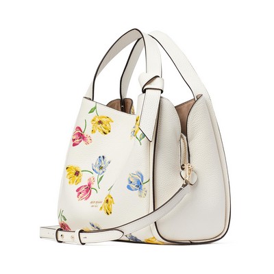 kate spade new york Knott Tulip Toss Medium Crossbody Tote - Cream Multi