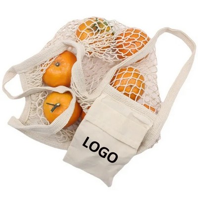 Collapsible Cotton Mesh Tote