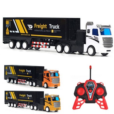 Children's Inertia Semi Trailer Toy Truck