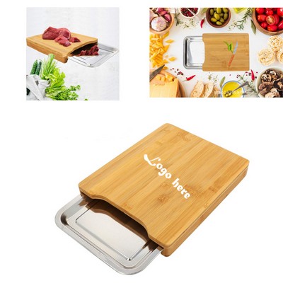 Bamboo Cutting Board With Hidden Tray