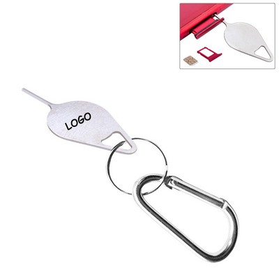 Phone SIM Card Pin w/Carabiner