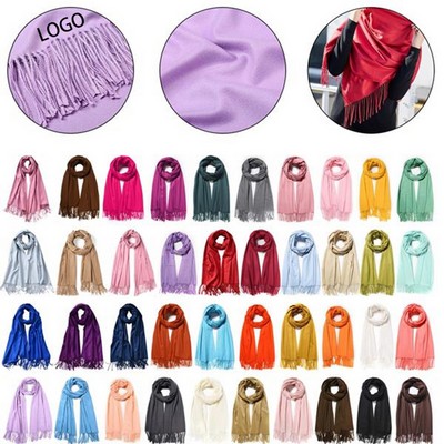 Solid Shawl Wrap Scarf for Women