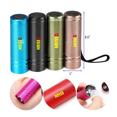 Mini LED Aluminum Flashlight Aluminum LED Handheld Torches with Lanyard