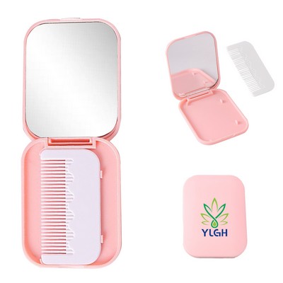 Flip Lid Comb Mirror Set