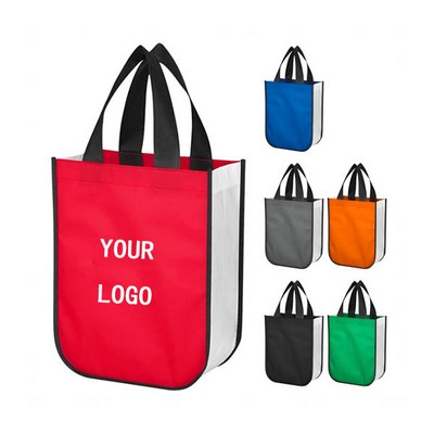 Non-woven shopper Tote Bag With RPET Material