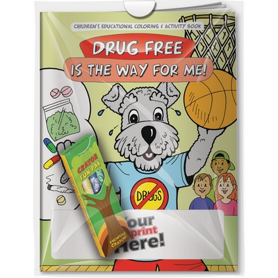 Combo Pack - CB1035 Coloring Book & 4-Pack of Crayons in a Poly Bag