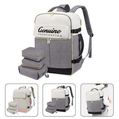 Large Travel Backpack with Three Cube Set