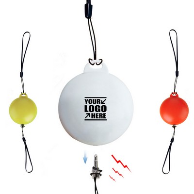 Round Safety Alarm Keychain