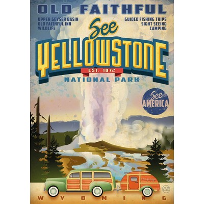 See America Yellowstone Lined Notebook (Plastic Free Packaging)