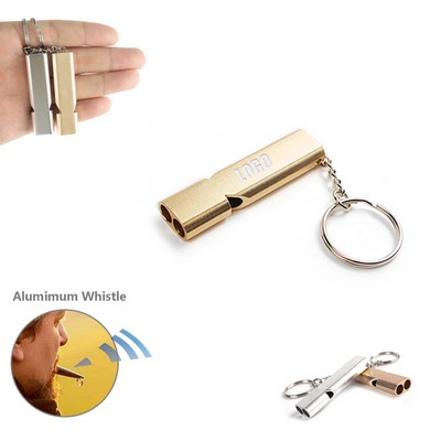 Promotional Aluminum Whistle Keychain