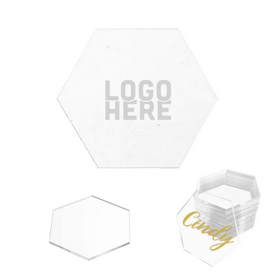 Hexagon Acrylic Place Cards