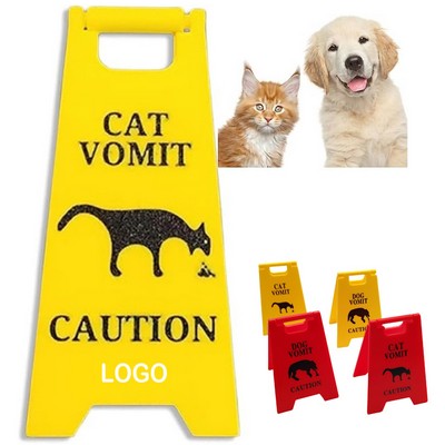 Pet Vomit Warning Sign