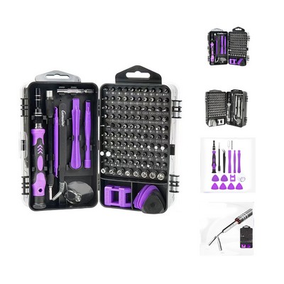 115 Piece Magnetic Precision Screwdriver Set and Repair Tool Kit