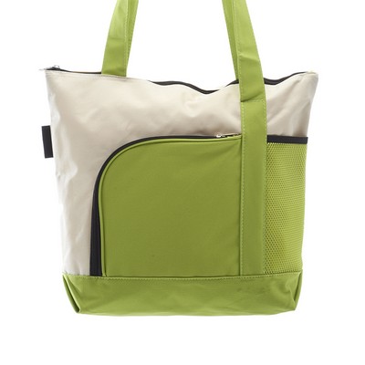 Zipper Polyester Tote Bags