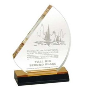 9" Sail Acrylic Award