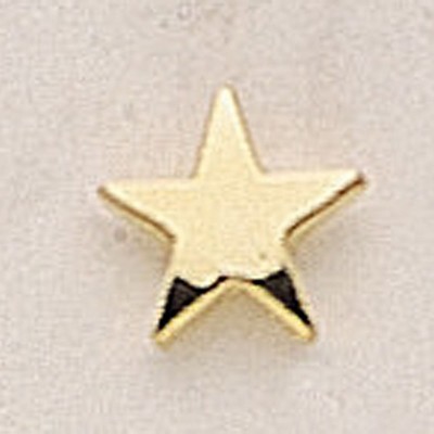 Flat Star Marken Design Cast Lapel Pin (3/8")