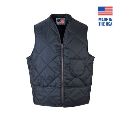 Quilted Nylon Vest w/o Kidney Flap - (Domestic)