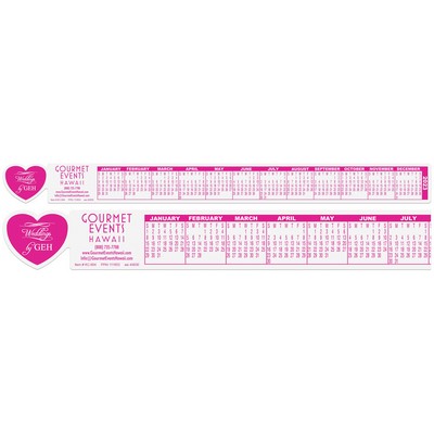 Heart Computer Calendar (16"x1½")