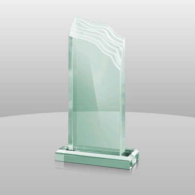 Jade Green Acrylic Summit Award II (7 1/4"x4"x2")