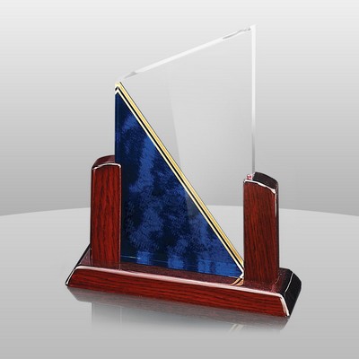 Blue Elegant Summit Award (11"x9"x3")