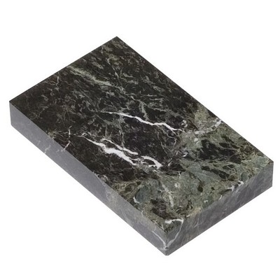 Jade Leaf Green Rectangular Marble Base (6"x¾"x4")