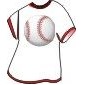 Baseball T-Shirt Lapel Pin