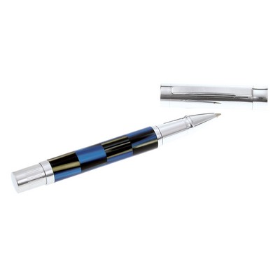 Mosaic Style Multi-Colored Resin Roller Ball Pen