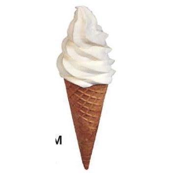 Ice Cream Cone Executive Magnet w/ Full Magnetic Back (4 Square Inch)