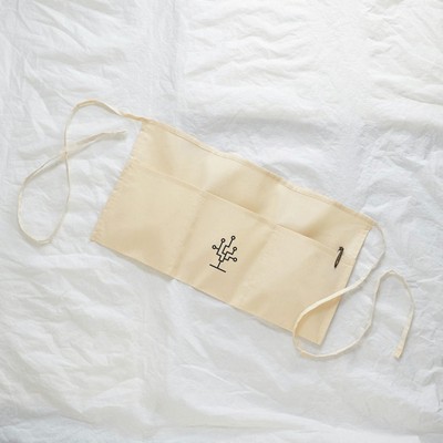 Qtees Economical Waist Apron W/ 3 Equal Compartments