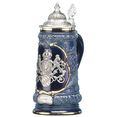 Blue Bavarian Stein Mug