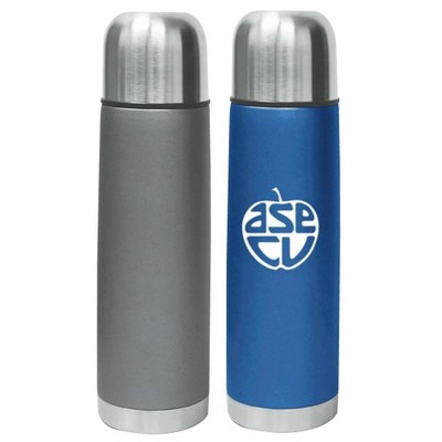 16 Oz. Vacuum Thermos w/Satin Finish