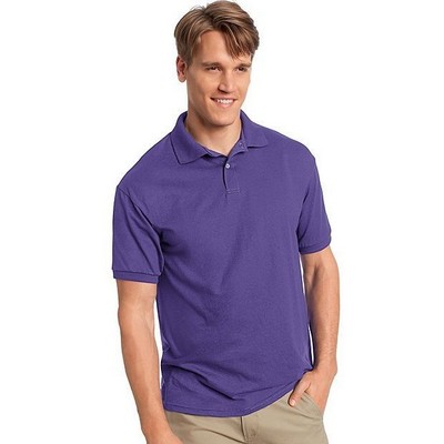 Hanes® EcoSmart® Adult Jersey Polo Shirt