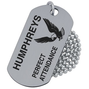 Printed Stainless Steel Dog Tag (5-7 Days)