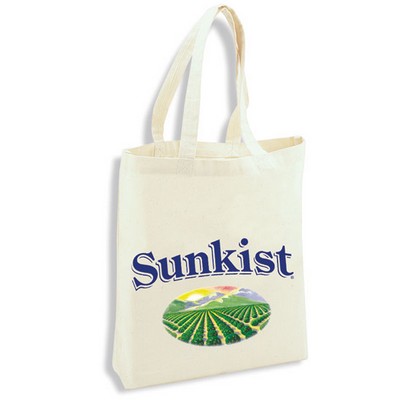 Biodegradable Natural Beige Cotton Canvas Tote Bag (14"x16"x1½")