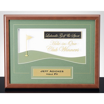 LINKS: Framed Companion Wall Award (13"x10")