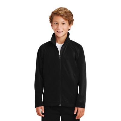 Sport-Tek® Youth Tricot Track Jacket