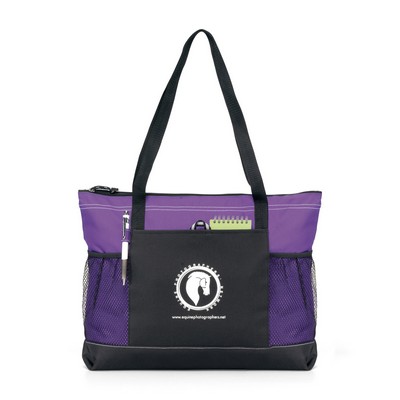 Select Zippered Tote - Purple