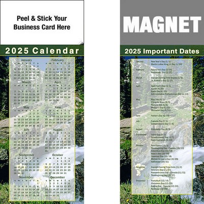 Peel & Stick Full Color Calendar Magnet (3 1/2"x8 1/2")