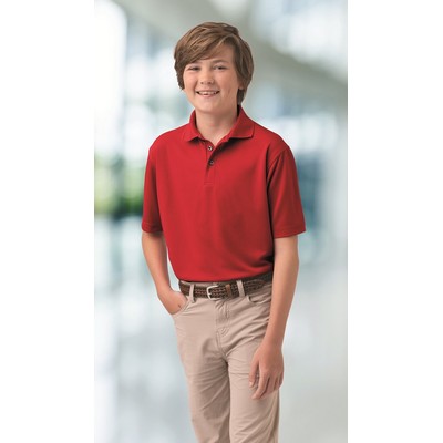 Paragon Youth Saratoga Solid Performance Polo Shirt