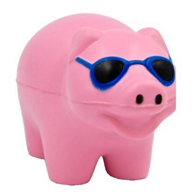 Pig w/Sunglasses Stress Reliever Toy