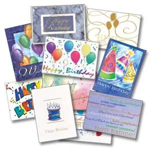 Silk Laminated 16 Pt. Greeting Card w/ Spot UV Back (7"x10")