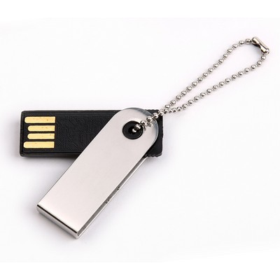 512 MB Mini Metal Swivel USB Flash Drive