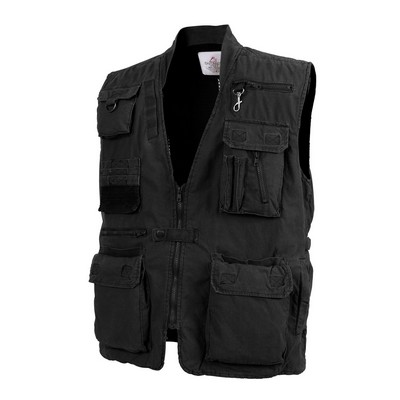 Black Deluxe Safari Outback Vest (2XL)