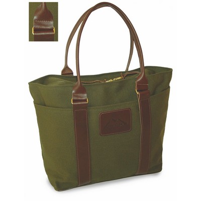 Medium Zippered Ballistic Nylon Tote Bag