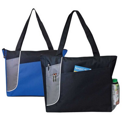 Poly Zippered Tote Bag (16"x13½"x3½")