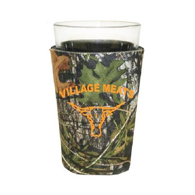 Mossy Oak or Realtree Camo Premium Collapsible Foam Pint Glass Insulators