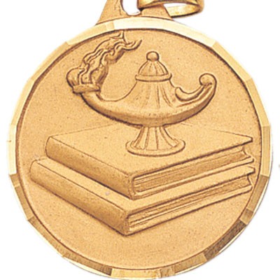 Lamp of Learning E Series Die Struck Academic Medal